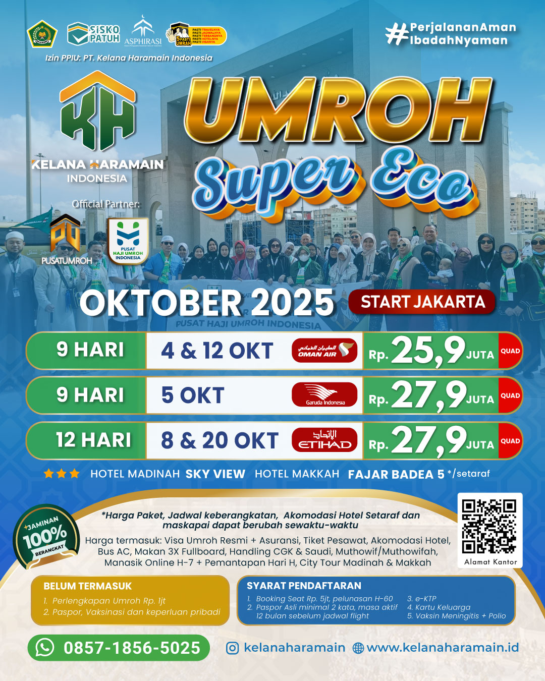 Paket Biaya Umroh Oktober 2025 Super Eco