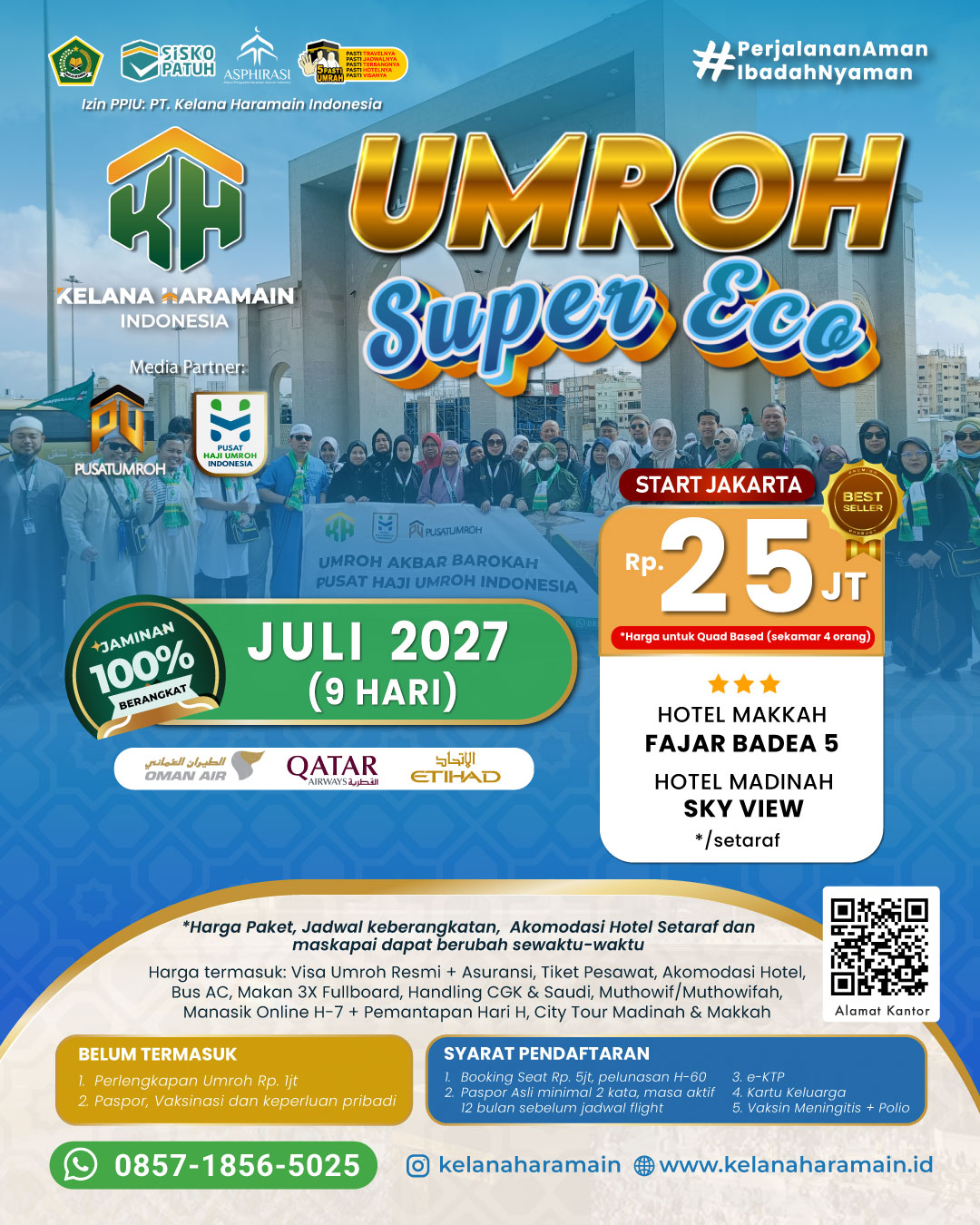 Paket Biaya Umroh Juli 2027 Super Eco