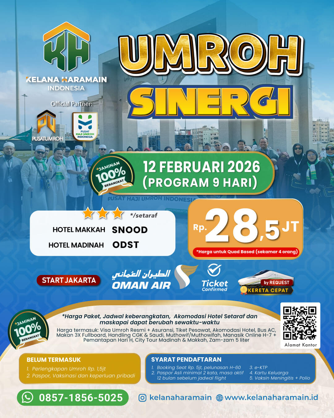 Umroh 12 Februari 2026 9 Hari by Oman Air